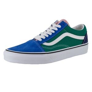 Vans "Old Skool Retro Court" Sneakers (Multi/True White) Skate Shoes 9